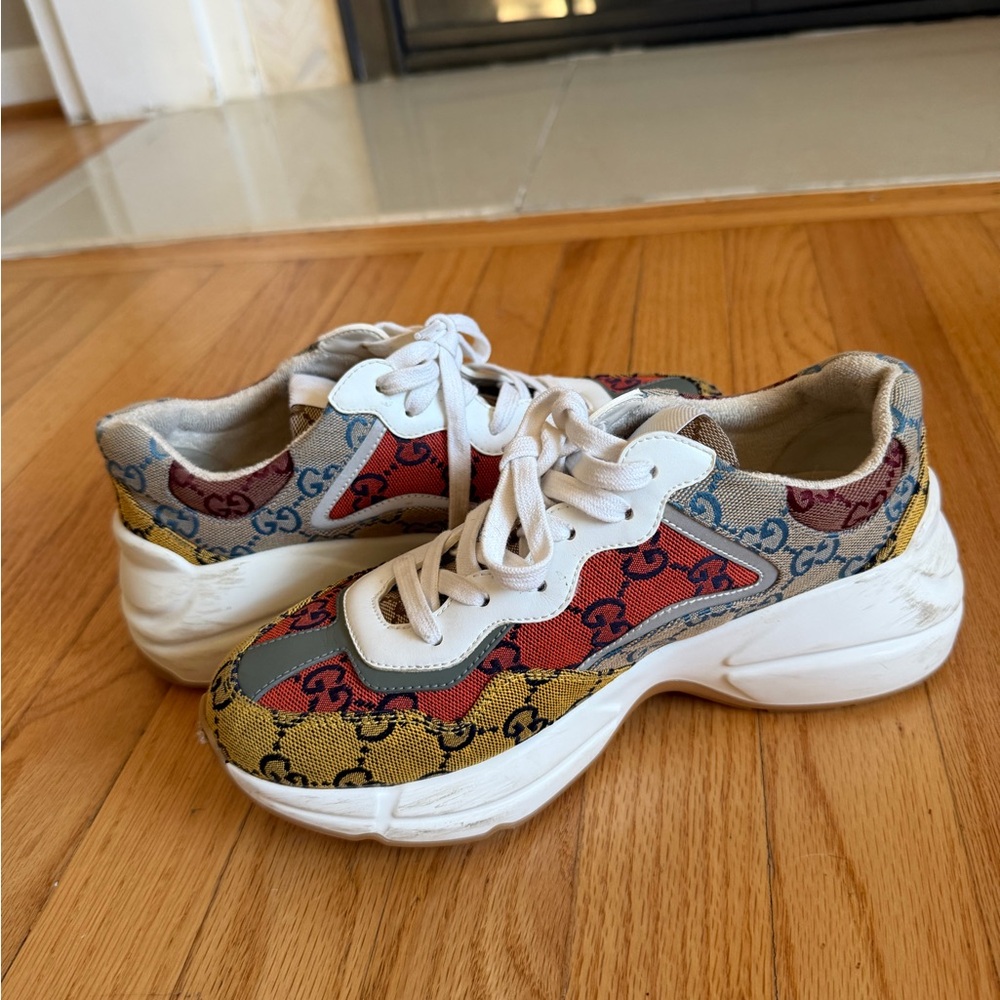 Gucci Multicolor Rhyton Sneakers - Picture 9 of 13